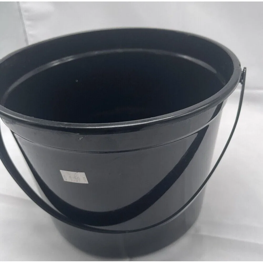 Halloween Trick Or Treat Black skeletons on the front Bucket